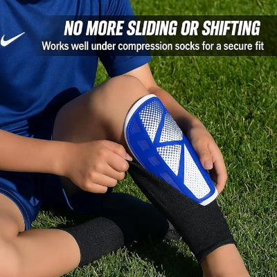 Vizari Slip in Soccer Shin Guards for Big Kids, Youth, Adults - Lightweight & Durable Soccer