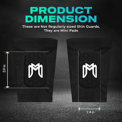 Mini Shin Guards Soccer – Built in Shin Pad Sleeves for Mens, Women, Teens