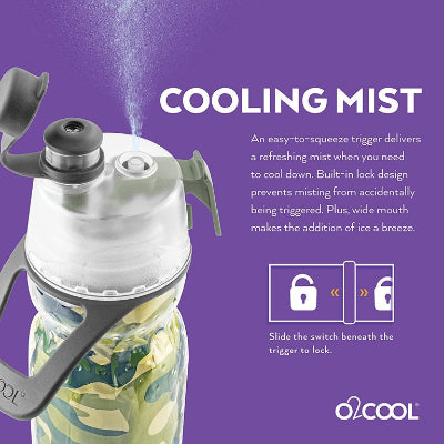 Mist 'N Sip Misting Water Bottle 2-in-1 Mist And Sip Function