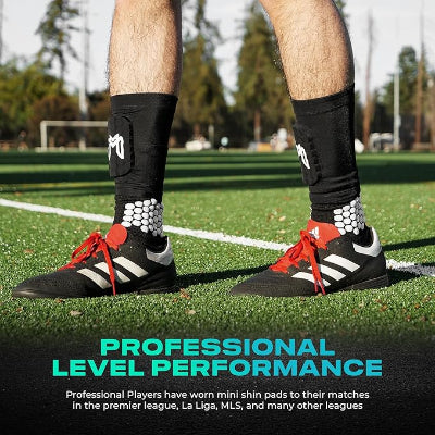 Mini Shin Guards Soccer – Built in Shin Pad Sleeves for Mens, Women, Teens