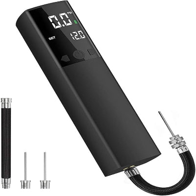 Electric Ball Pump, Smart Air Pump Portable Fast Ball Inflation with Precise Pressure Gauge and Digital