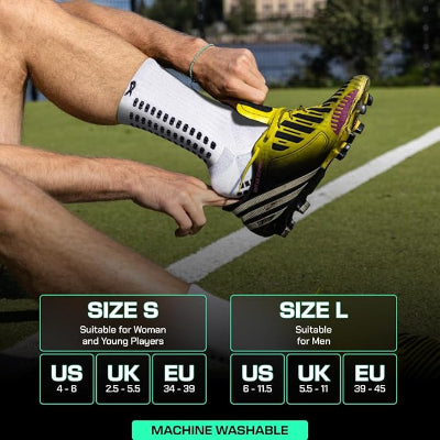 Dual Grip Socks - Soccer Grip Socks for Men and Women. GripArray Performance & Comfort