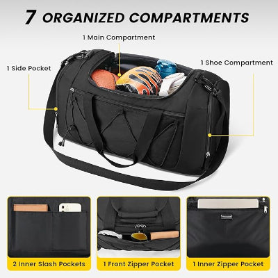 Gym Bag for Men - 21 Inches Duffle Bag for Travel Lightweight Duffel Bag
