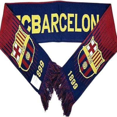Officially Licensed FC Barcelona Soccer Team Double-Sided Unisex Scarf