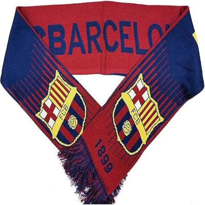Officially Licensed FC Barcelona Soccer Team Double-Sided Unisex Scarf