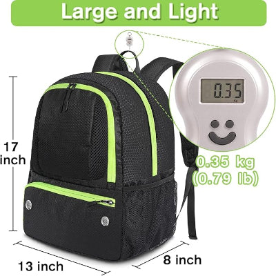 Soccer Backpack,Soccer Bag with Ball Holder, Water resistant Sport Equipment Bags
