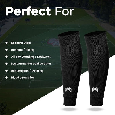 Pre Cut Soccer Sock Sleeves, Companion for Soccer Grip Socks, Securely Holds Shin Guards