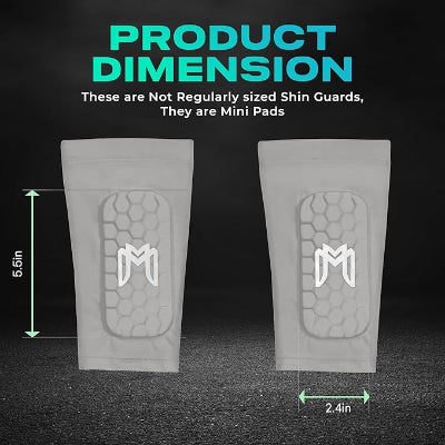 Mini Shin Guards Soccer – Built in Shin Pad Sleeves for Mens, Women, Teens