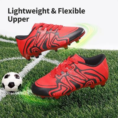 Boys Girls Soccer Cleats Youth Firm Groud Baseball Cleats Sport Athletic Outdoor Trainning Football Shoes-4