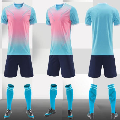 Gradient Short Sleeve Soccer Jersey-3