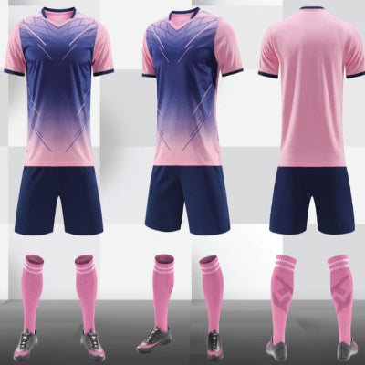 Gradient Short Sleeve Soccer Jersey-5