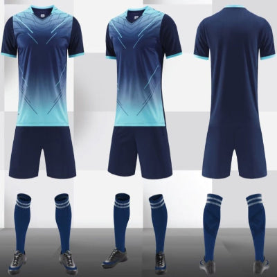 Gradient Short Sleeve Soccer Jersey-7