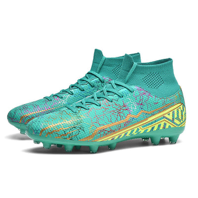 High-top Youth Spike Turf Soccer Shoes-10