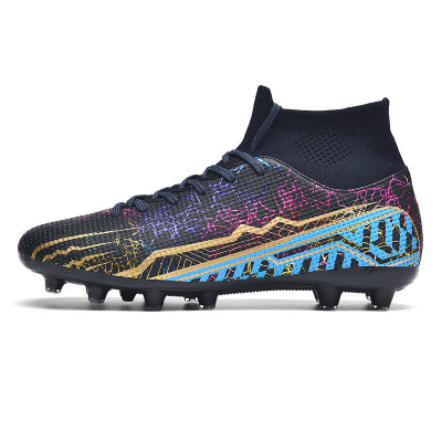 High-top Youth Spike Turf Soccer Shoes-16