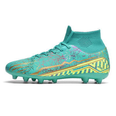High-top Youth Spike Turf Soccer Shoes-9