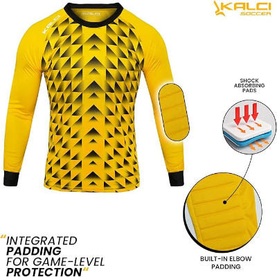 Kalci Soccer Goalkeeper Jersey | Elbow Padded Goalkeeper Shirt-2