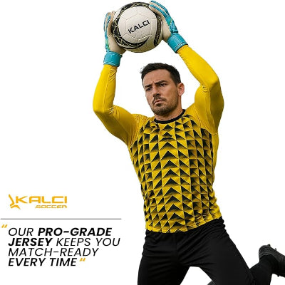 Kalci Soccer Goalkeeper Jersey | Elbow Padded Goalkeeper Shirt-4