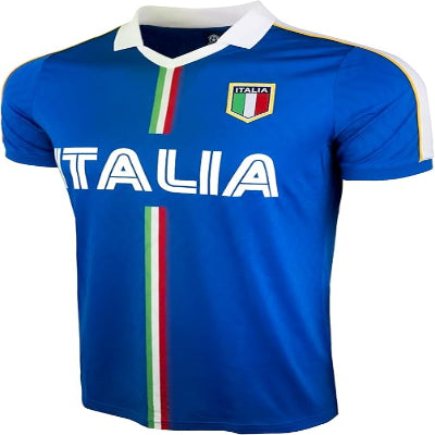 Men's Italy Short Sleeve Shirt, Italia Classic Performance Jersey-3
