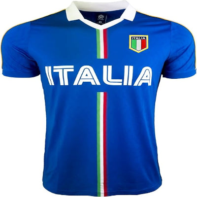 Men's Italy Short Sleeve Shirt, Italia Classic Performance Jersey-5
