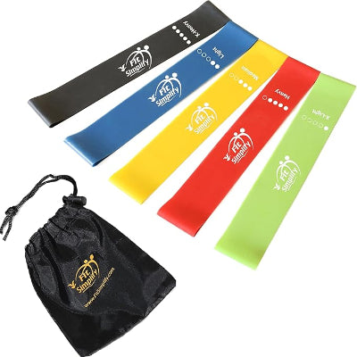 Resistance Loop Exercise Bands with Instruction Guide and Carry Bag-4