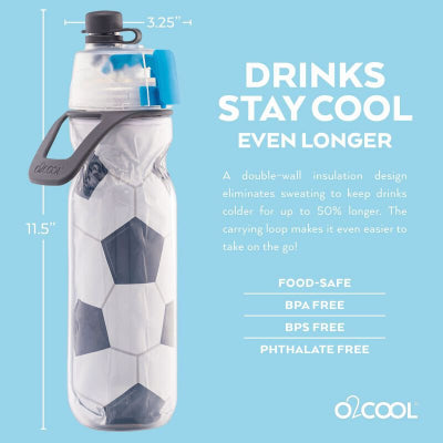 Mist 'N Sip Misting Water Bottle 2-in-1 Mist And Sip Function