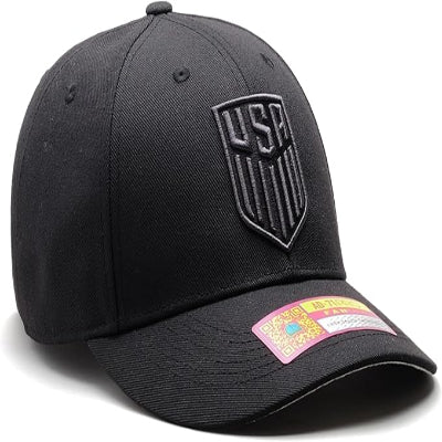 Team USA - US Soccer National Team 'Dusk' Adjustable Hat/Cap (Black)-4