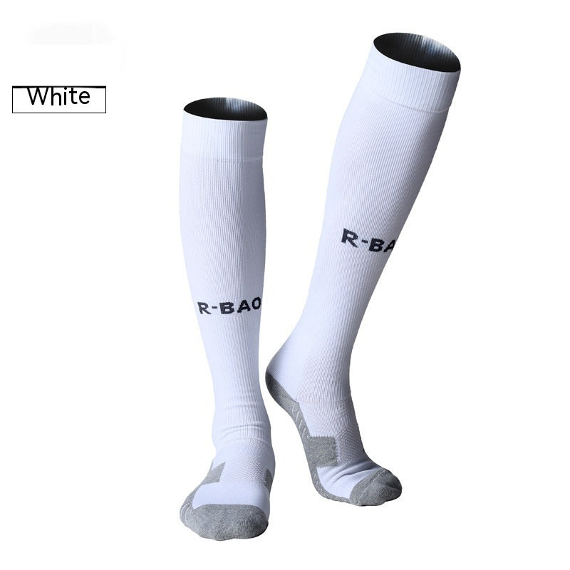 Towel Bottom Long Soccer Socks Ankle Support Protection Calf-10