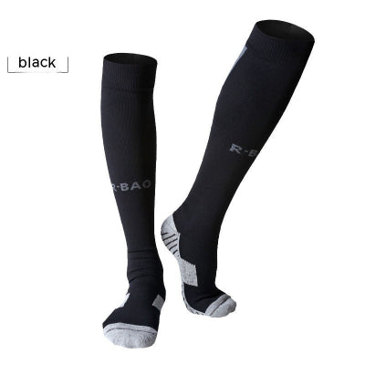 Towel Bottom Long Soccer Socks Ankle Support Protection Calf-4