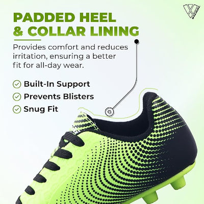Boys Girls Soccer Cleats | Youth Firm Ground Athletic Outdoor Football Shoes for Toddler,