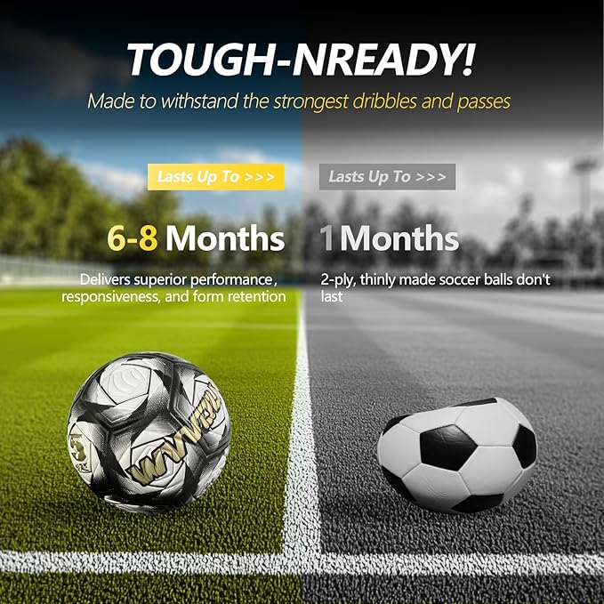 Soccer Ball Size 5, Matches and Training Soccer Ball