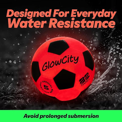 Glow in The Dark Soccer Ball | Light Up Indoor/Outdoor Soccer Ball