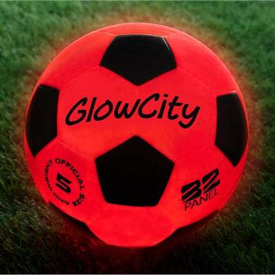Glow in The Dark Soccer Ball | Light Up Indoor/Outdoor Soccer Ball