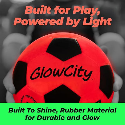 Glow in The Dark Soccer Ball | Light Up Indoor/Outdoor Soccer Ball